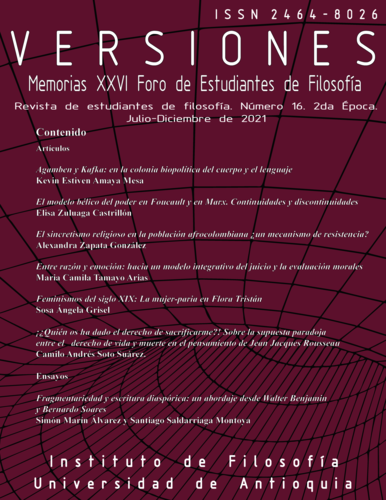 Versiones. Revista de Filosofía logo